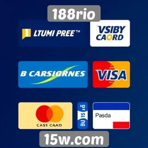 A variedade de métodos de pagamento no 188rio